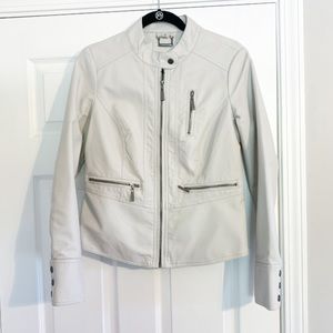 ODYN Moto  leather off white jacket